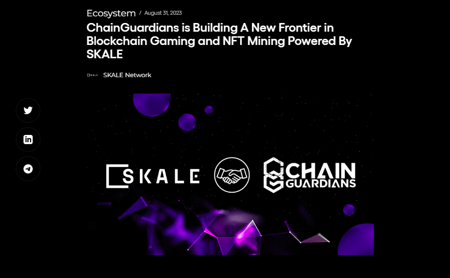 Skale Partner With Chain Guardian